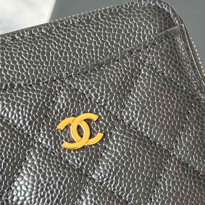 CHANEL コインパース カーフレザー レディース 11×9.5×1.5cm