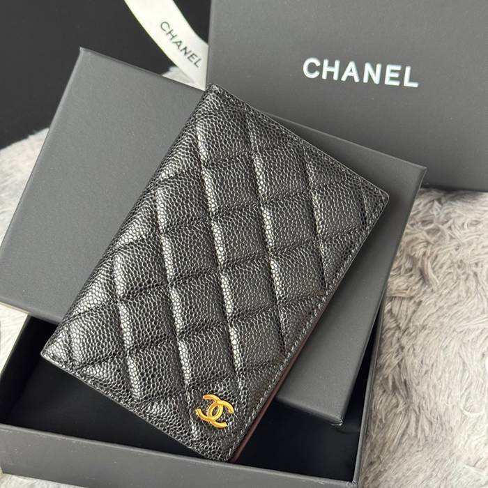 CHANEL パスポートケース カーフレザー ユニセックス 14.5×10.5×2cm