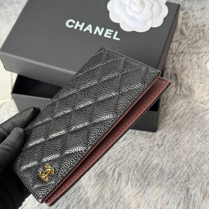 CHANEL パスポートケース カーフレザー ユニセックス 14.5×10.5×2cm