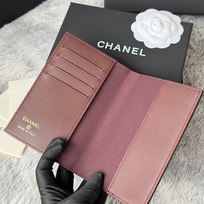 CHANEL パスポートケース カーフレザー ユニセックス 14.5×10.5×2cm