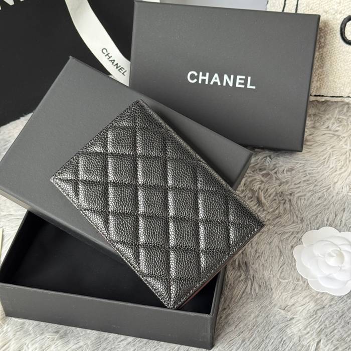 CHANEL パスポートケース カーフレザー ユニセックス 14.5×10.5×2cm