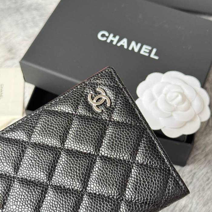 CHANEL パスポートケース カーフレザー ユニセックス 14.5×10.5×2cm
