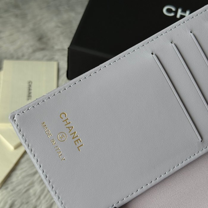 CHANEL パスポートケース カーフレザー ユニセックス 14.5×10.5×2cm