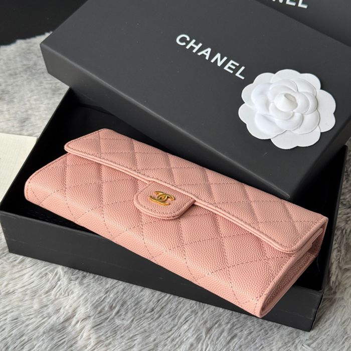 CHANEL CF ロングウォレット カーフレザー レディース 10.5×19×3cm