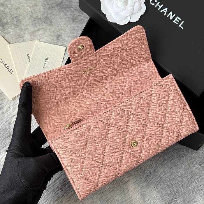 CHANEL CF ロングウォレット カーフレザー レディース 10.5×19×3cm