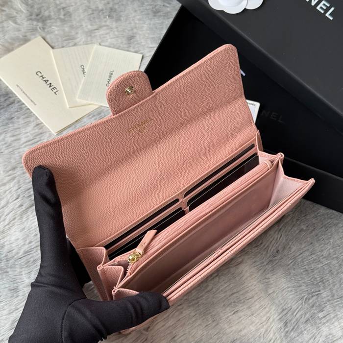 CHANEL CF ロングウォレット カーフレザー レディース 10.5×19×3cm