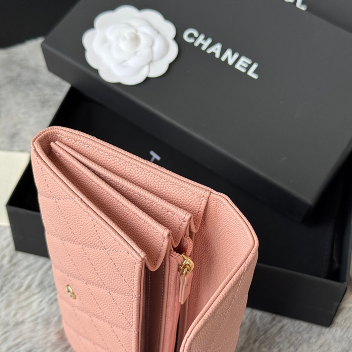 CHANEL CF ロングウォレット カーフレザー レディース 10.5×19×3cm