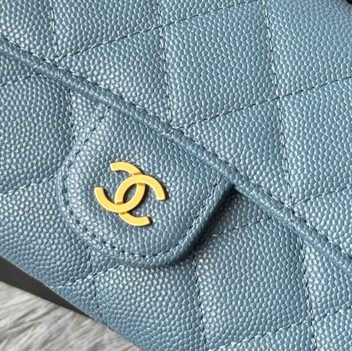 CHANEL CF ロングウォレット カーフレザー レディース 10.5×19×3cm