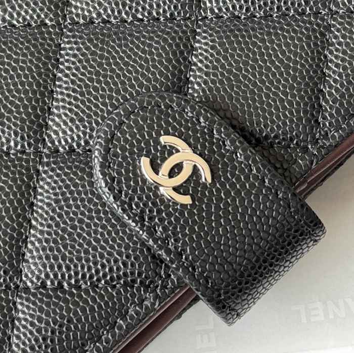 CHANEL パスポートケース カーフレザー ユニセックス 15×10×3cm