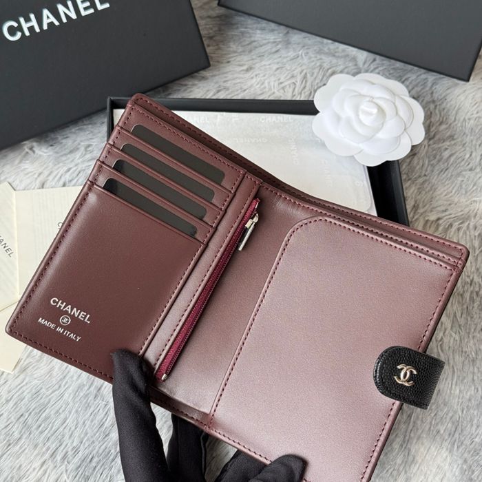 CHANEL パスポートケース カーフレザー ユニセックス 15×10×3cm