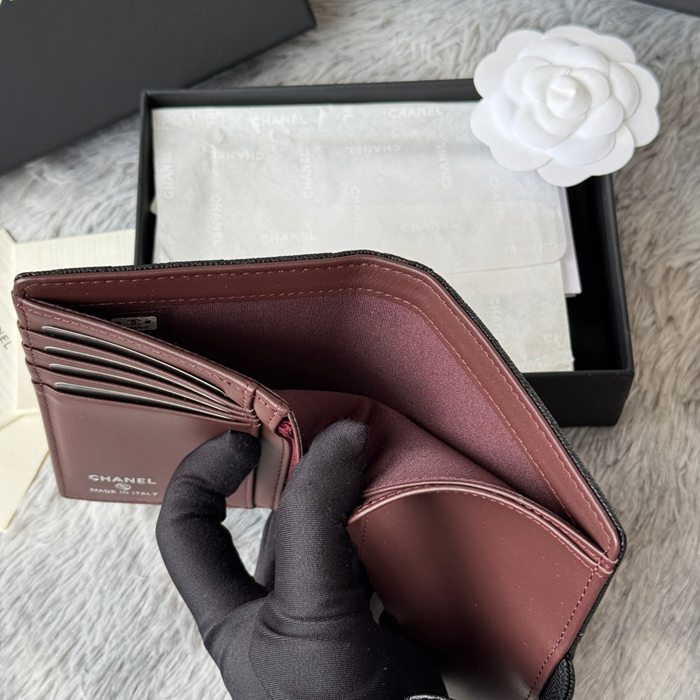 CHANEL パスポートケース カーフレザー ユニセックス 15×10×3cm