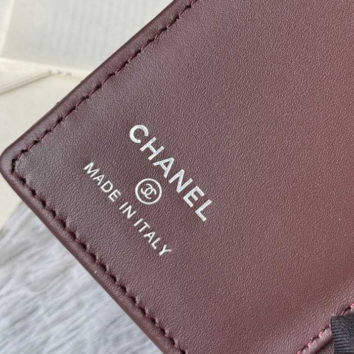 CHANEL パスポートケース カーフレザー ユニセックス 15×10×3cm