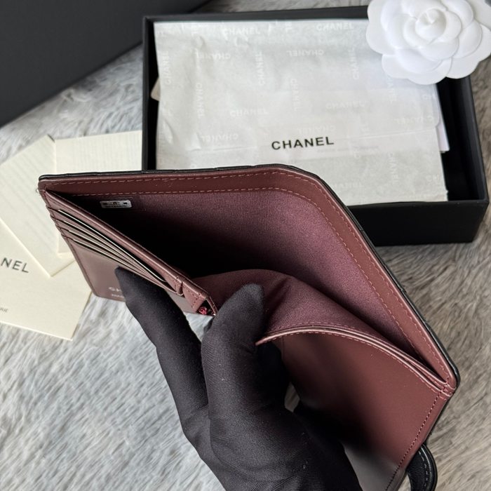 CHANEL パスポートケース カーフレザー ユニセックス 15×10×3cm
