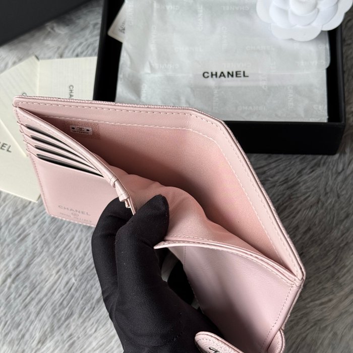 CHANEL パスポートケース カーフレザー ユニセックス 15×10×3cm