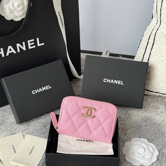 CHANEL カードケース カーフレザー レディース 11×7.5cm