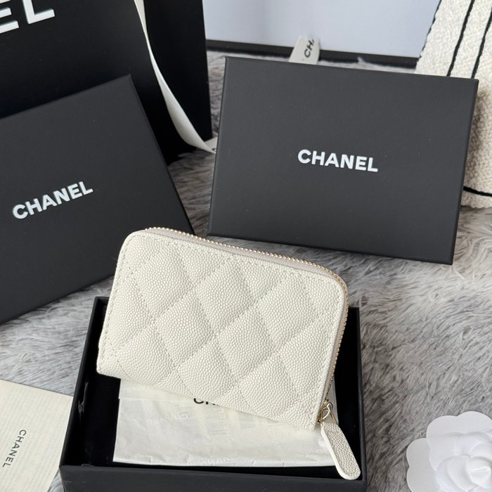 CHANEL カードケース カーフレザー レディース 11×7.5cm