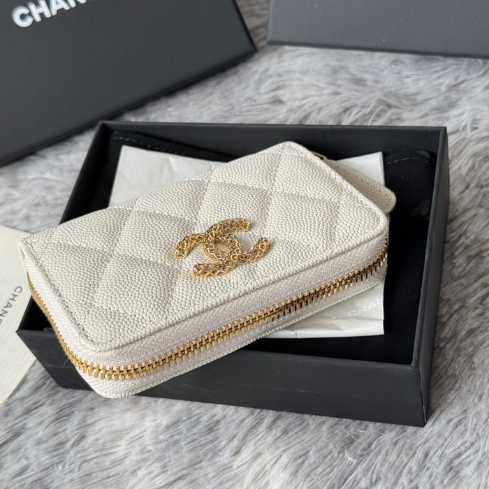 CHANEL カードケース カーフレザー レディース 11×7.5cm