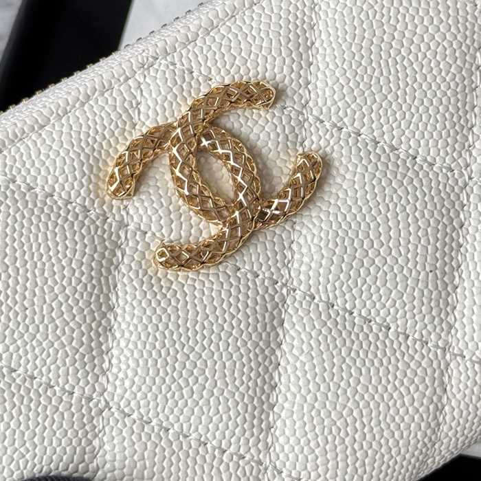 CHANEL カードケース カーフレザー レディース 11×7.5cm