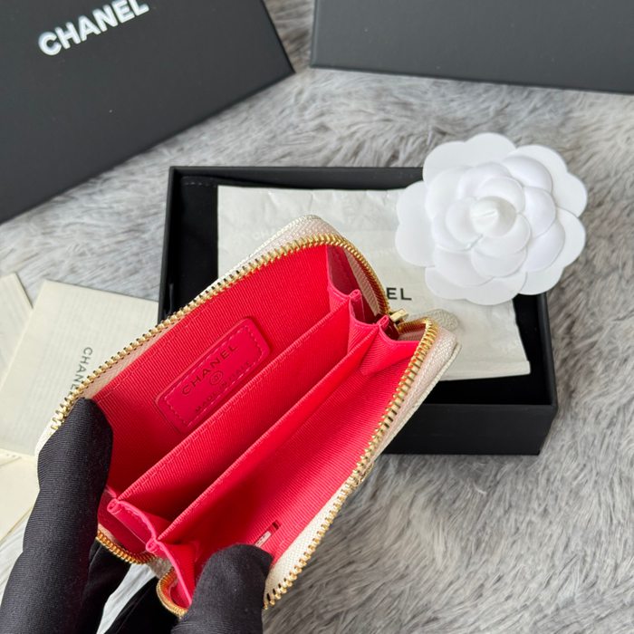CHANEL カードケース カーフレザー レディース 11×7.5cm