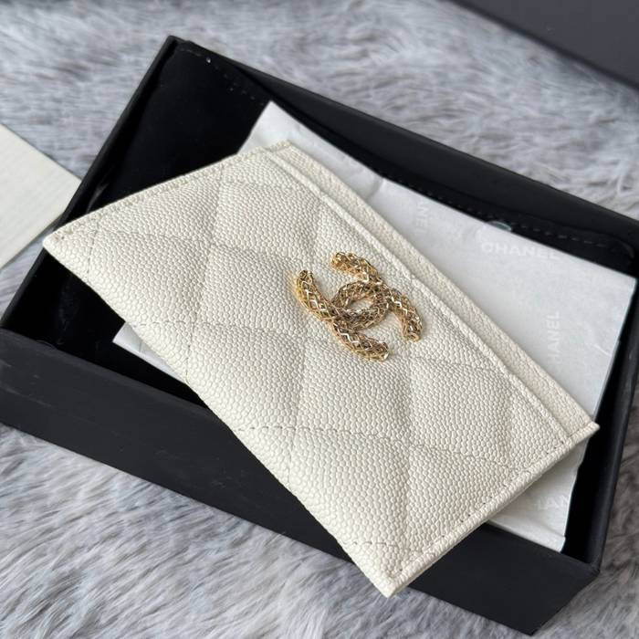 CHANEL カードケース カーフレザー レディース 10×19.5×2.5cm