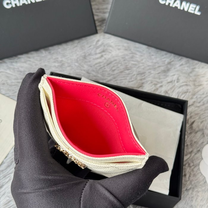 CHANEL カードケース カーフレザー レディース 10×19.5×2.5cm