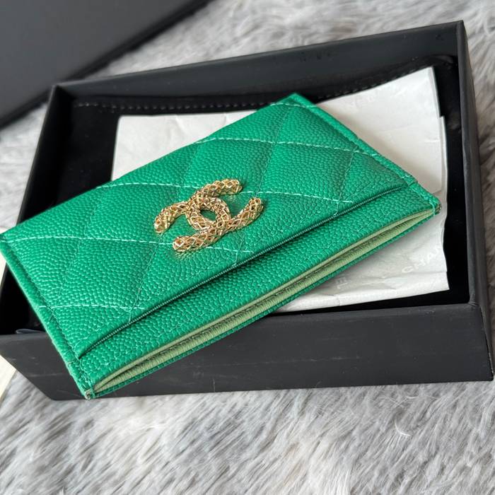 CHANEL カードケース カーフレザー レディース 10×19.5×2.5cm