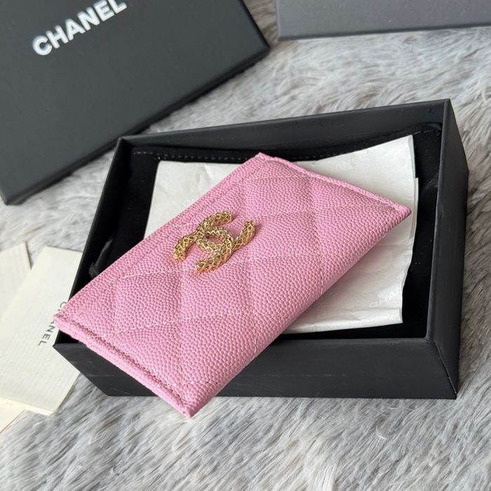 CHANEL カードケース カーフレザー レディース 10×19.5×2.5cm