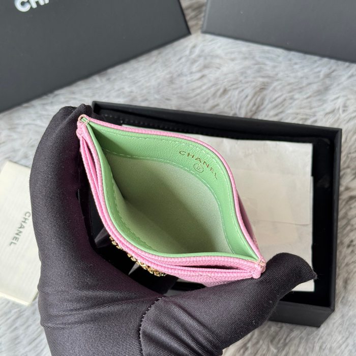 CHANEL カードケース カーフレザー レディース 10×19.5×2.5cm