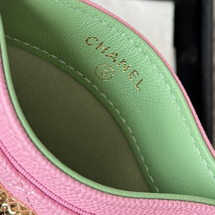 CHANEL カードケース カーフレザー レディース 10×19.5×2.5cm