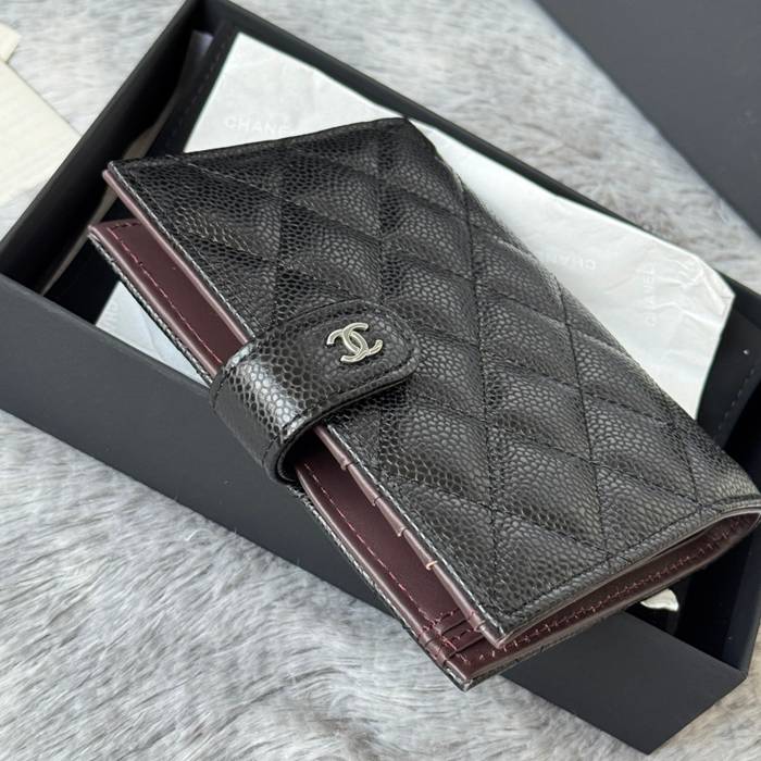CHANEL パスポートケース カーフレザー ユニセックス 15×10×3cm