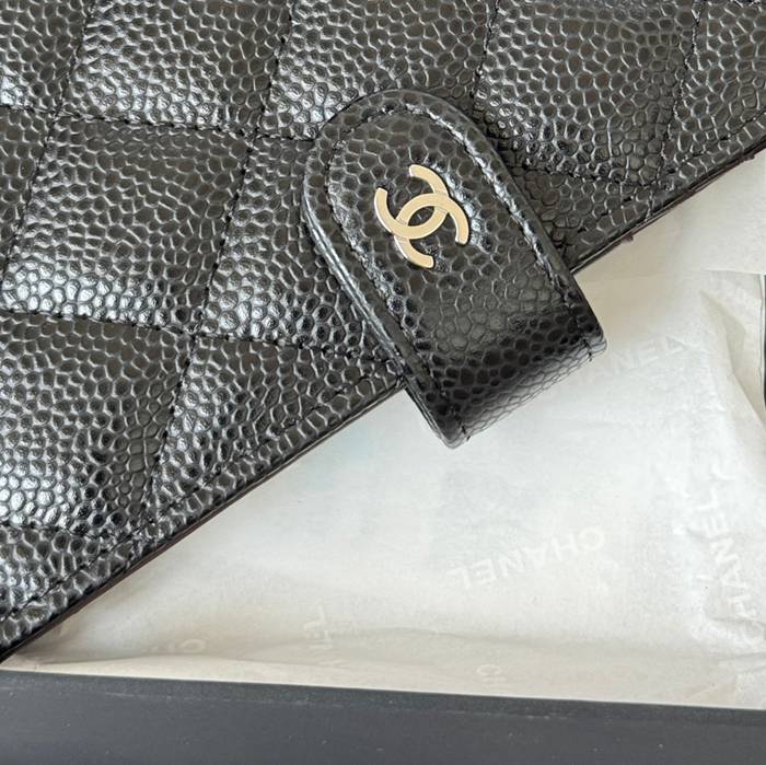 CHANEL パスポートケース カーフレザー ユニセックス 15×10×3cm