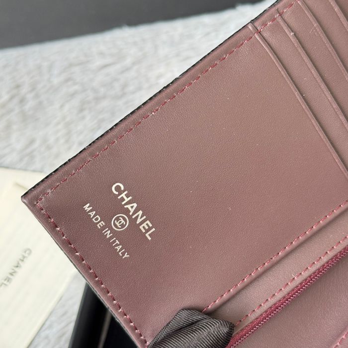 CHANEL パスポートケース カーフレザー ユニセックス 15×10×3cm