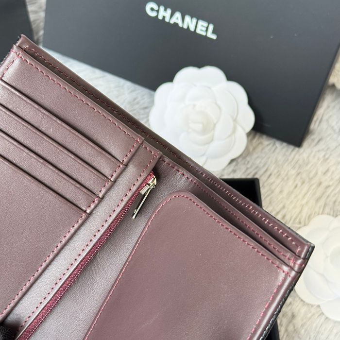 CHANEL パスポートケース カーフレザー ユニセックス 15×10×3cm