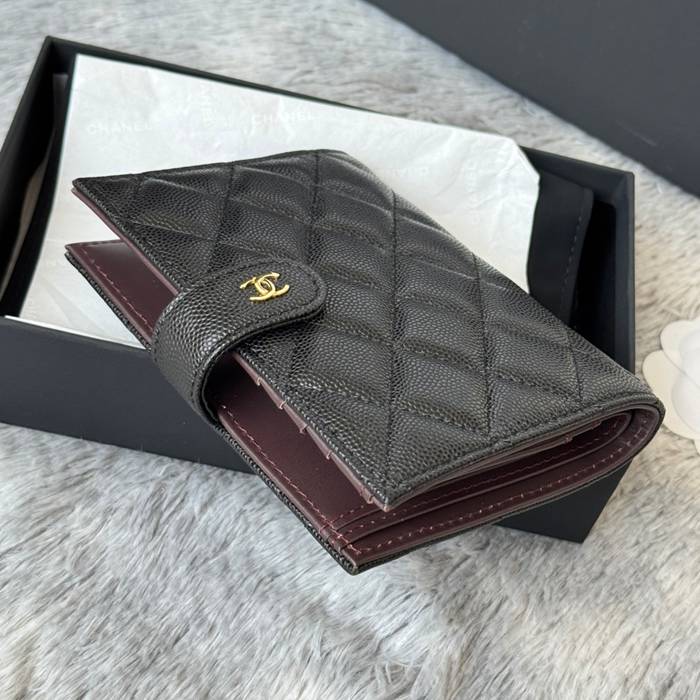 CHANEL パスポートケース カーフレザー ユニセックス 15×10×3cm
