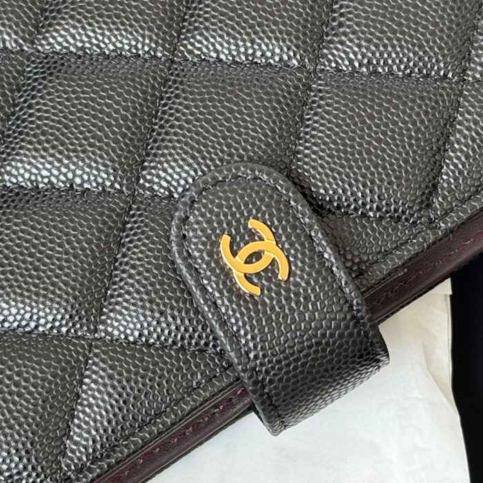 CHANEL パスポートケース カーフレザー ユニセックス 15×10×3cm