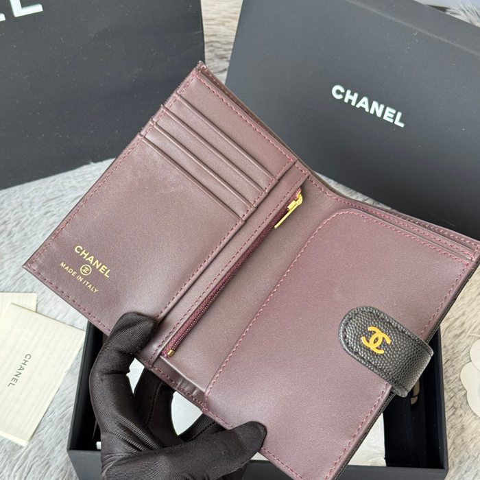CHANEL パスポートケース カーフレザー ユニセックス 15×10×3cm