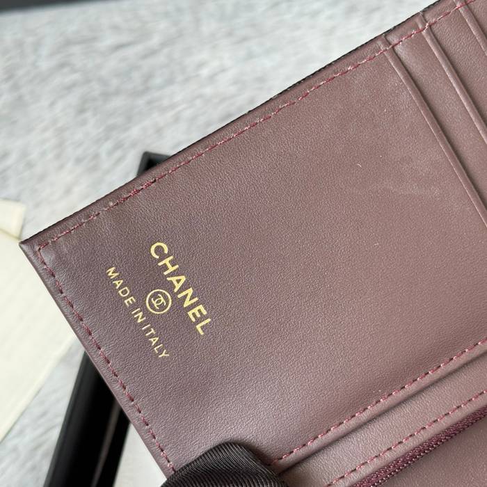 CHANEL パスポートケース カーフレザー ユニセックス 15×10×3cm