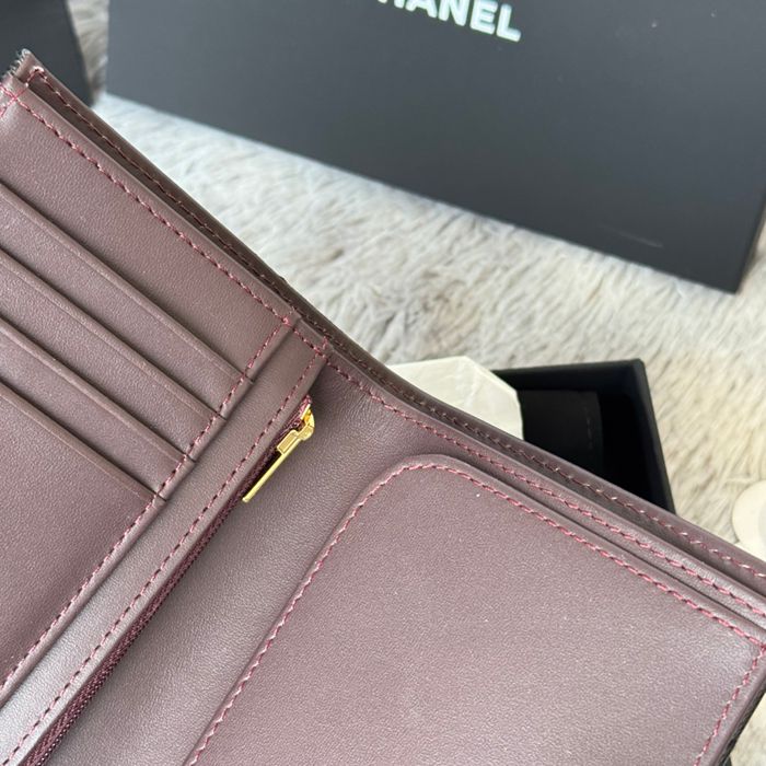 CHANEL パスポートケース カーフレザー ユニセックス 15×10×3cm
