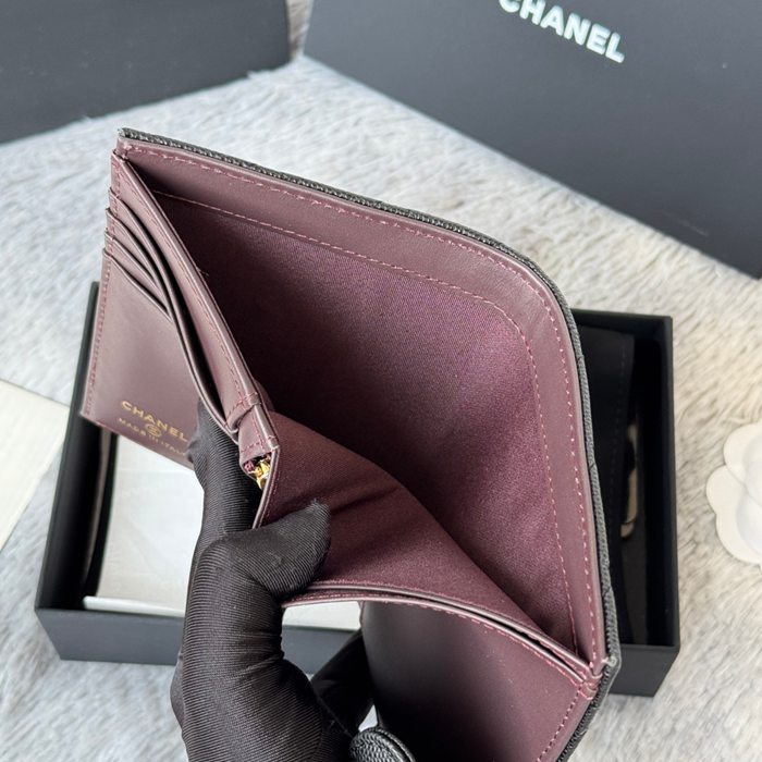 CHANEL パスポートケース カーフレザー ユニセックス 15×10×3cm