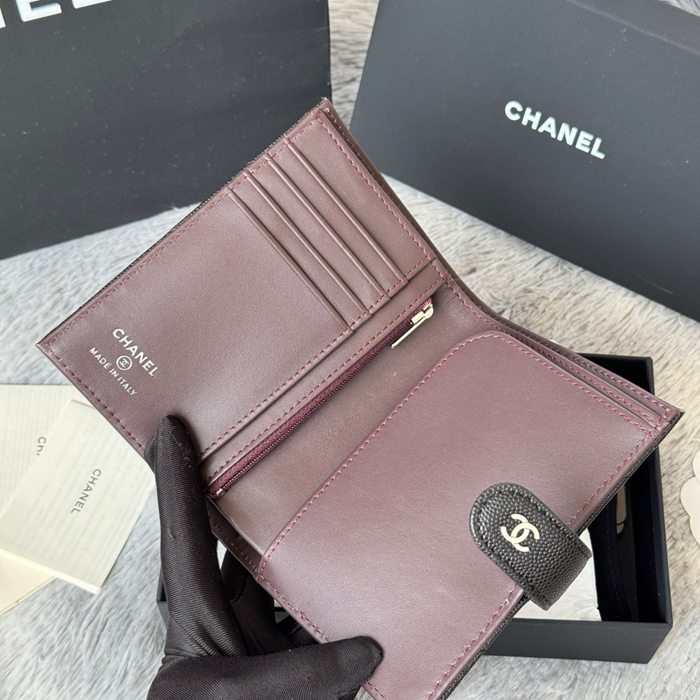 CHANEL パスポートケース カーフレザー ユニセックス 15×10×3cm