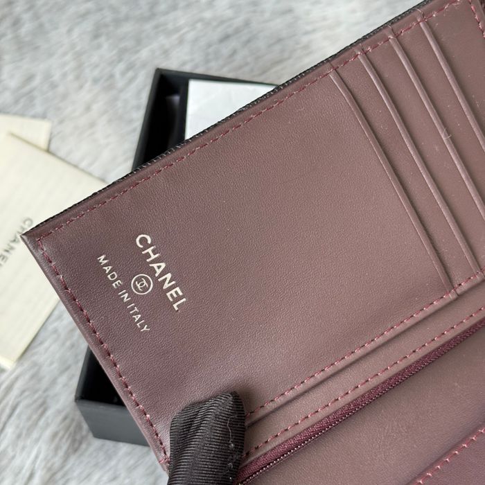 CHANEL パスポートケース カーフレザー ユニセックス 15×10×3cm