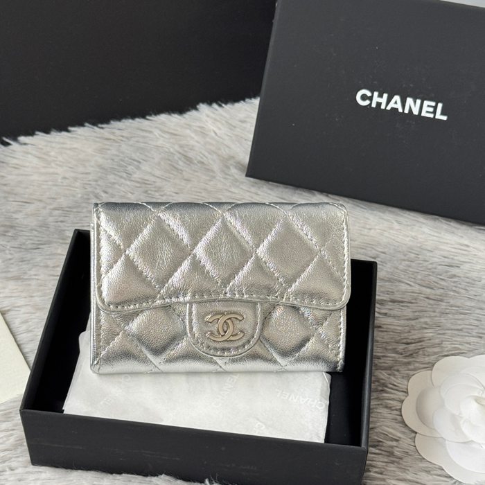 CHANEL カードケース カーフレザー レディース 11×8.5×3cm