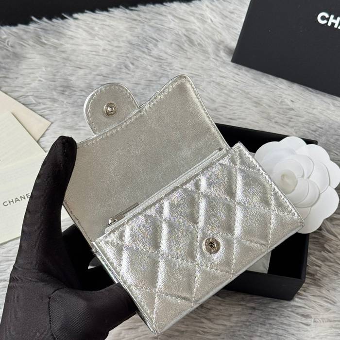 CHANEL カードケース カーフレザー レディース 11×8.5×3cm