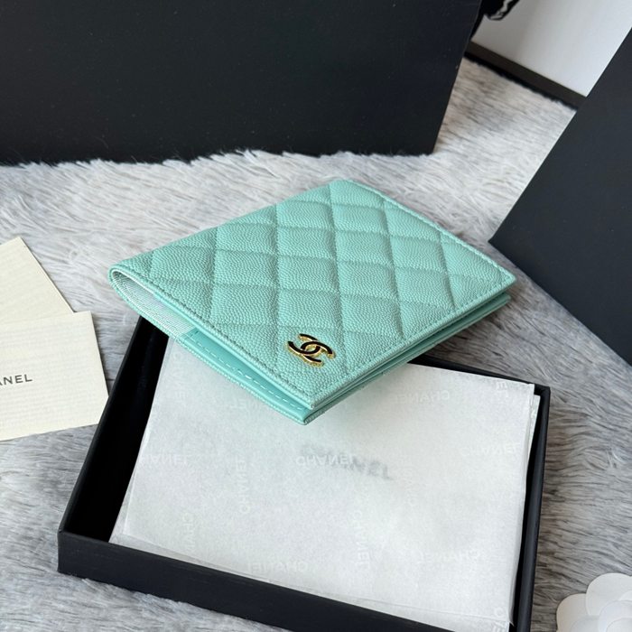 CHANEL パスポートケース カーフレザー ユニセックス 14.5×10.5×2cm