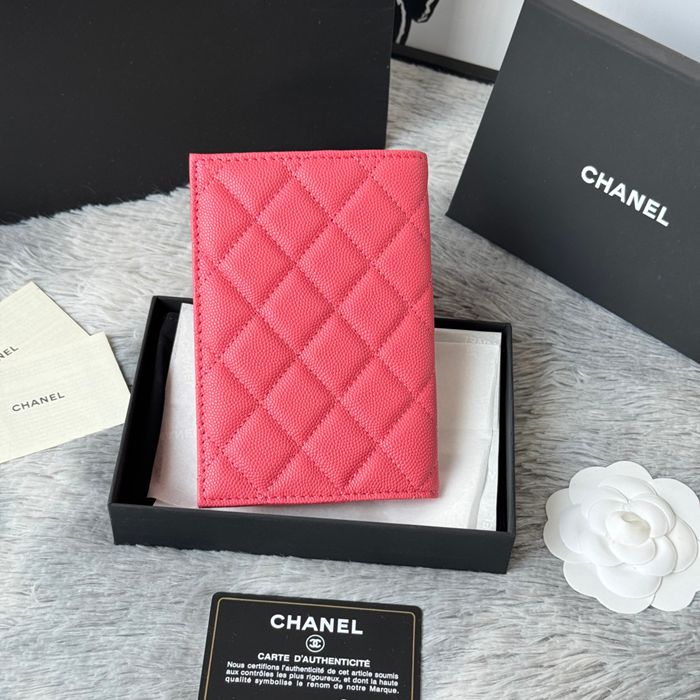 CHANEL パスポートケース カーフレザー ユニセックス 14.5×10.5×2cm
