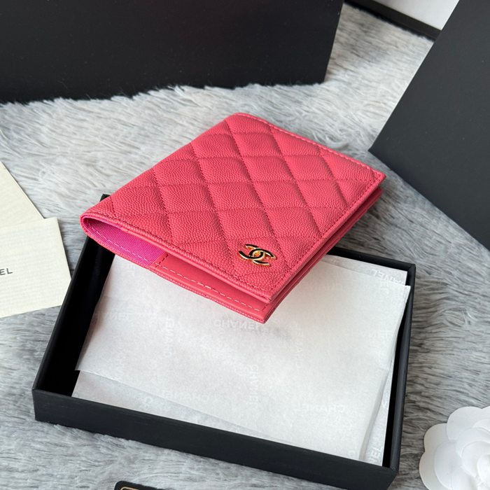 CHANEL パスポートケース カーフレザー ユニセックス 14.5×10.5×2cm