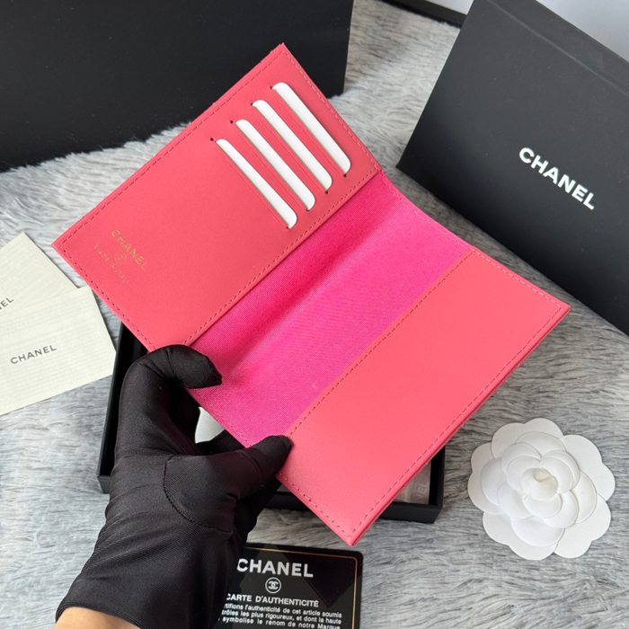 CHANEL パスポートケース カーフレザー ユニセックス 14.5×10.5×2cm