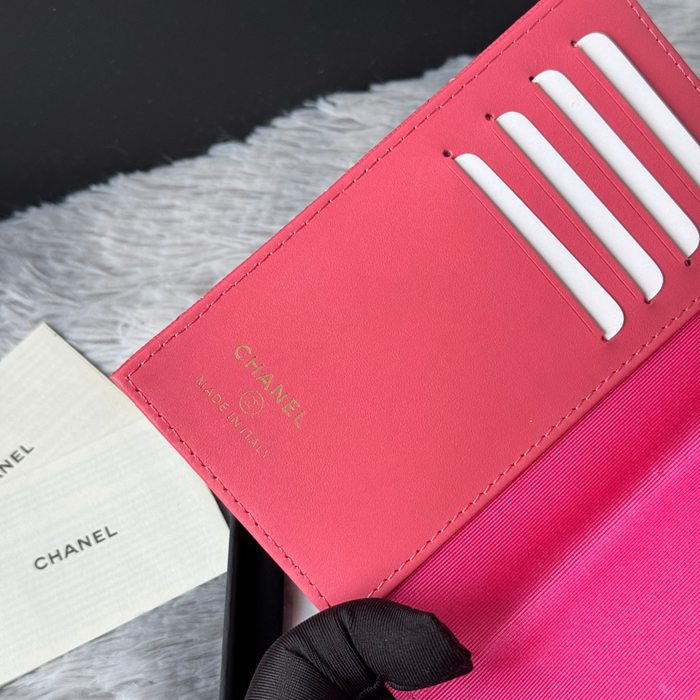 CHANEL パスポートケース カーフレザー ユニセックス 14.5×10.5×2cm
