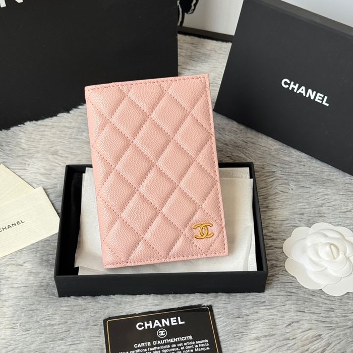 CHANEL パスポートケース カーフレザー ユニセックス 14.5×10.5×2cm