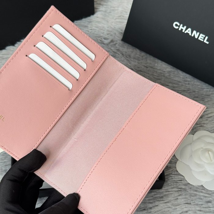 CHANEL パスポートケース カーフレザー ユニセックス 14.5×10.5×2cm